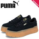 【最大1000円OFFクーポン配布中】 プーマ PUMA スニーカー ウィメンズ メイズ スタック ソフト ウィンター レディース 厚底 MAYZE STACK SOFT WINTER WNS ブラック 黒 393065-02