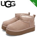 【最大1000円OFFクーポン配布中】 アグ UGG ウルトラミニ プラットフォーム ムートンブーツ クラシック キッズ 厚底 KIDS CLASSIC ULTRA MINI PLATFORM ベージュ 1157791K