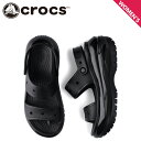 yő1000~OFFN[|zzz crocs NbNX T_ XgbvT_ K NbV fB[X  MEGA CRUSH SANDAL ubN  207989