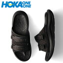 ホカオネオネ サンダル メンズ 【最大1000円OFFクーポン配布中】 HOKA ONE ONE ホカオネオネ サンダル リカバリーサンダル スライド オラ ラックス メンズ 厚底 ORA LUXE ブラック 黒 1134150