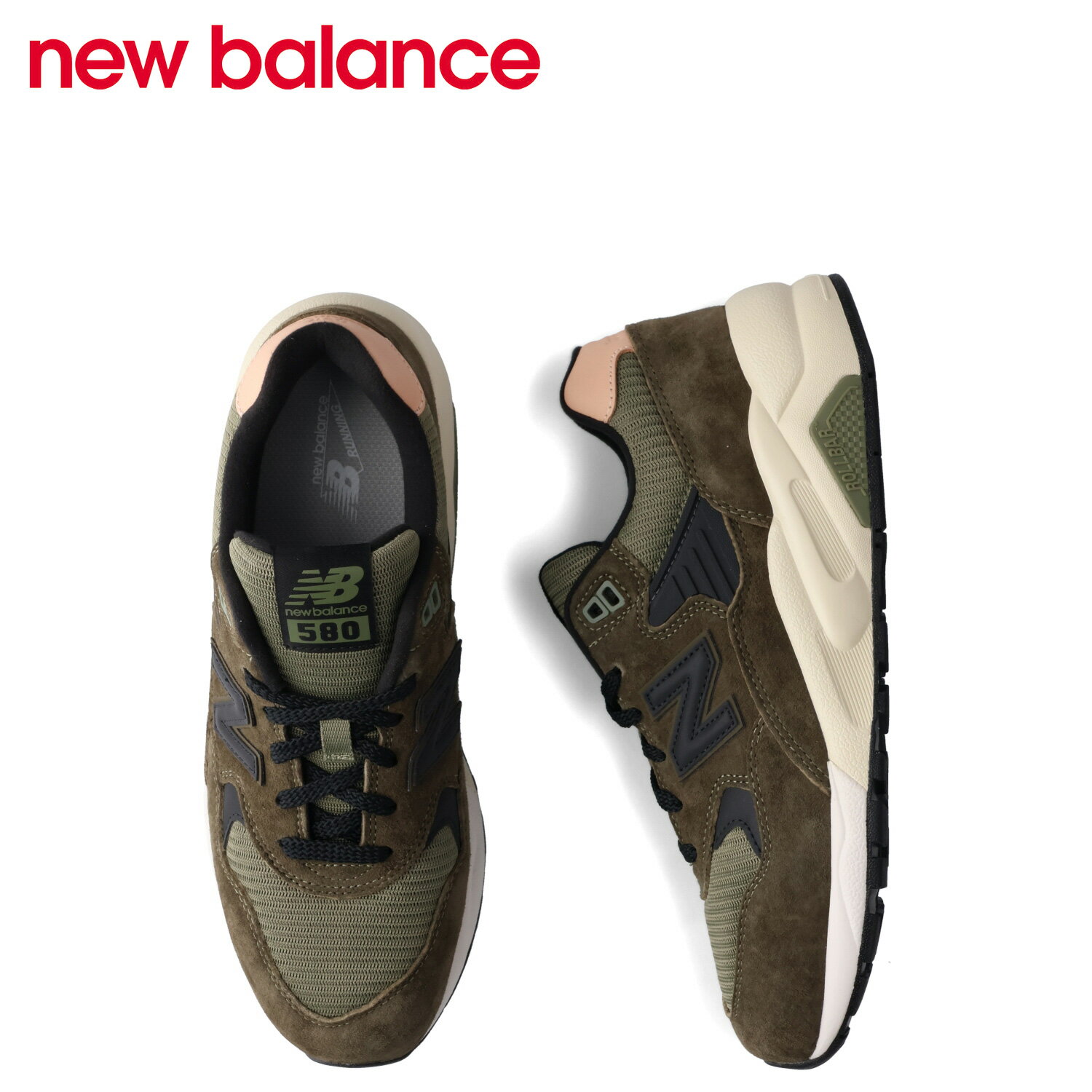 new balance ニューバランス 580 スニーカー メンズ Dワイズ オリーブ MT580ADC