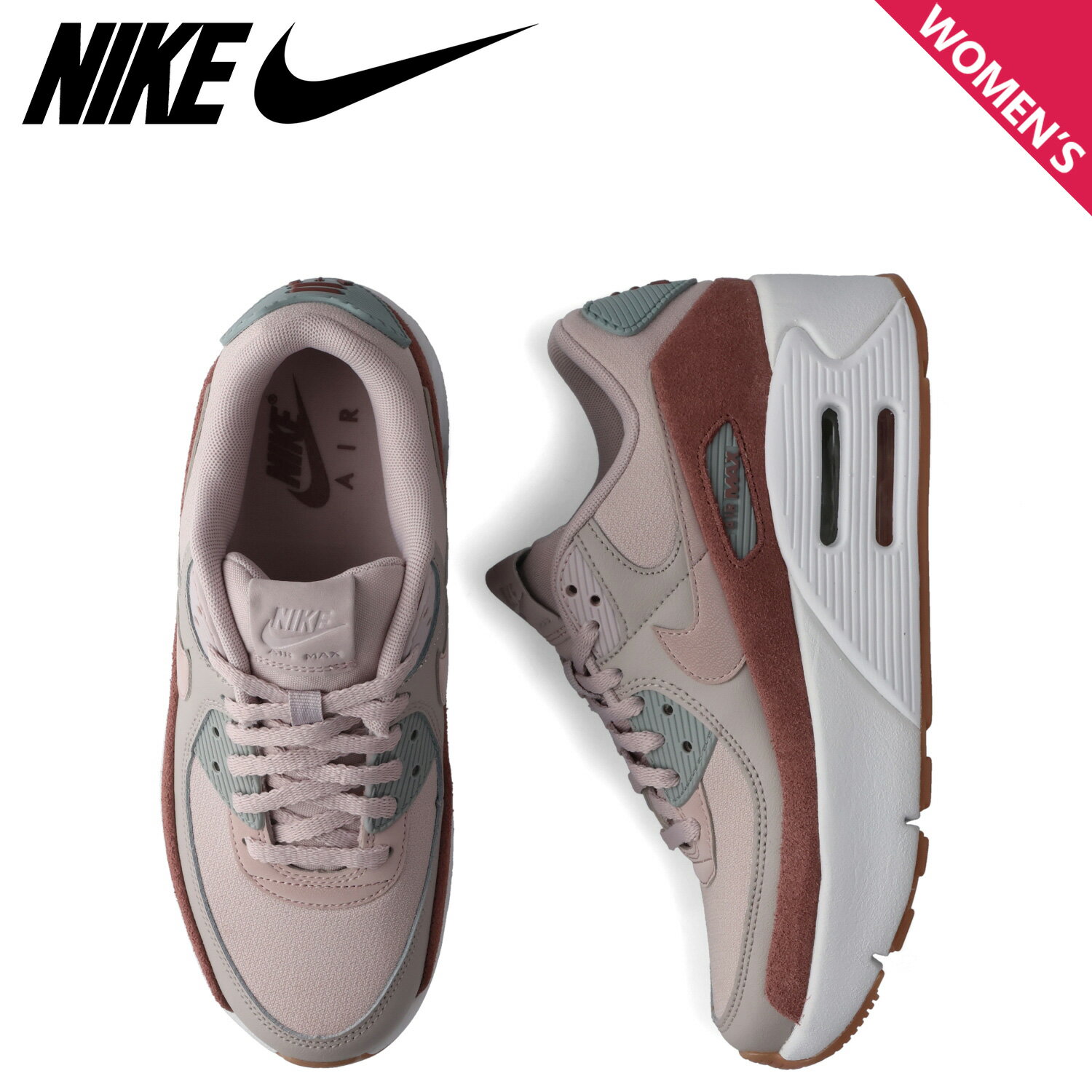 NIKE ナイキ エアマックス90 LV8 スニーカー レディース 厚底 AIR MAX 90 LV8 ベージュ FD4328-001