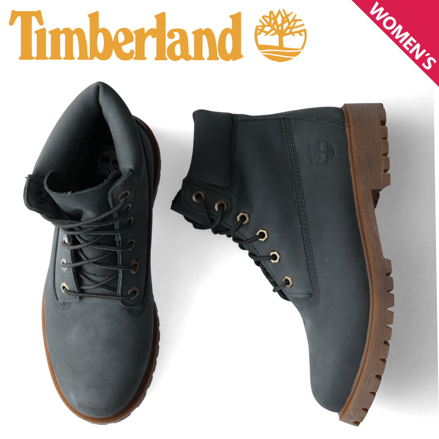 ティンバーランド Timberland ティンバーランド ブーツ 6インチ レディース 防水 ウォータープルーフ 6 INCH LACE UP WATERPROOF BOOT ダーク ブルー A27JA