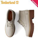 【最大1000円OFFクーポン配布中】 Timberland ティンバーランド ブーツ チャッカ レディース 防水 ウォータープルーフ STONE STREET MID LACE WATERPROOF BOOT ホワイト 白 A64FR