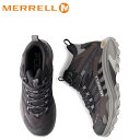 【最大1000円OFFクーポン配布中】 MERRELL メレル ハイキングシューズ ブーツ ウォーキング モアブ スピード 2 ゴアテックス メンズ MOAB SPEED 2 MID GORE-TEX グレー J037503