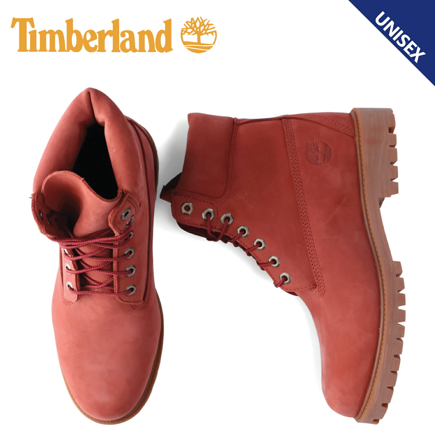 ティンバーランド Timberland ティンバーランド ブーツ 6インチ メンズ レディース 防水 ウォータープルーフ 6 INCH PREMIUM WATERPROOF BOOT ダーク レッド A2N6F