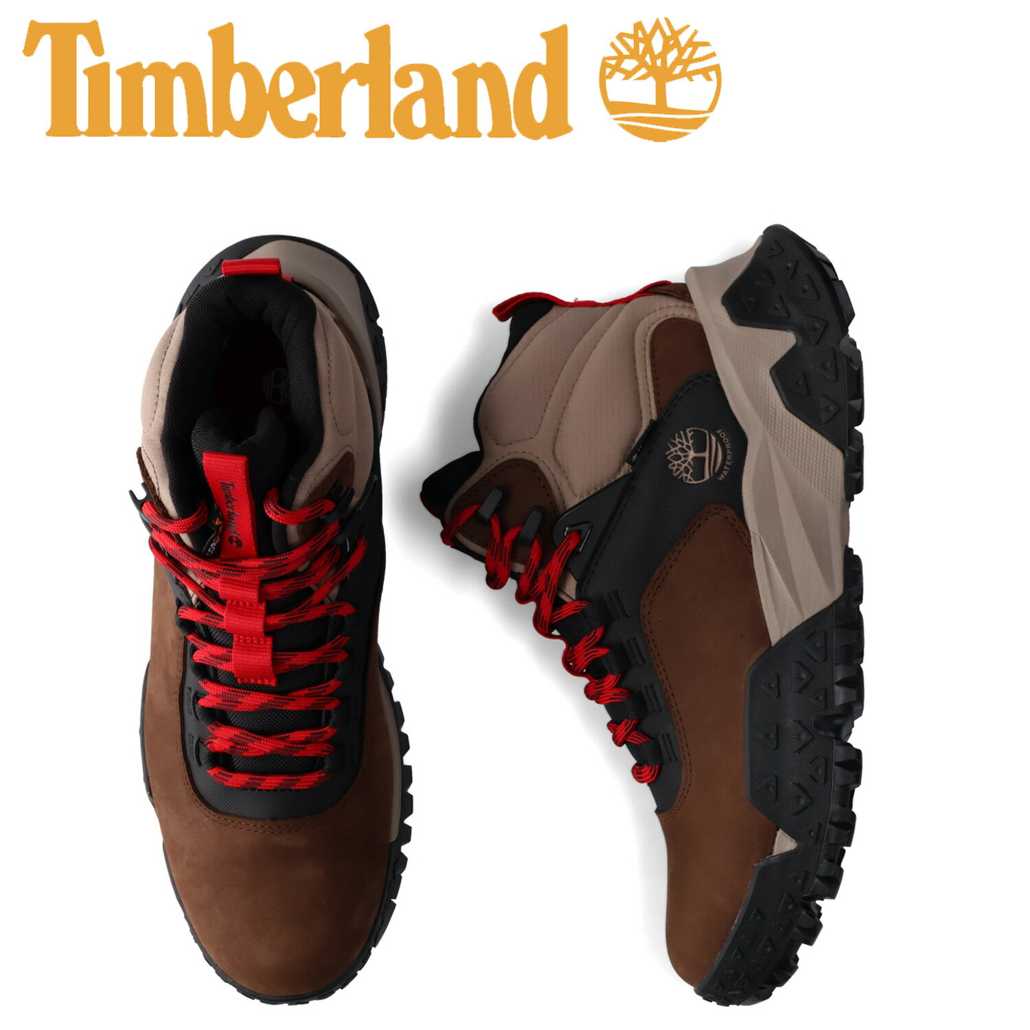 Timberland ティンバーランド ブーツ ハイカー ミッド レース ゴアテックス メンズ 防水 ウォータープルーフ MID LACE GORE-TEX HIKER BOOT ダーク ブラウン A68NY