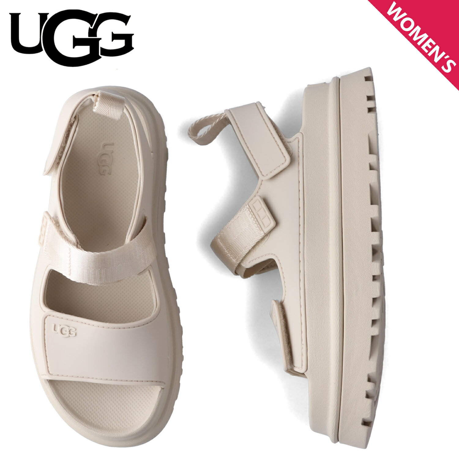 アグ UGG サンダル ストラップサンダル ゴールデングロウ レディース 厚底 GOLDENGLOW ベージュ 1152685