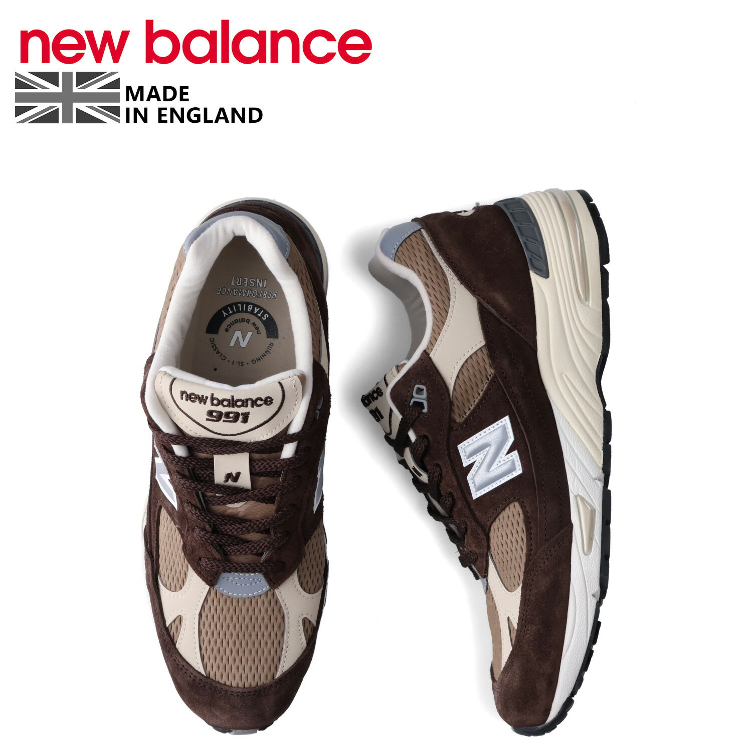 new balance ニューバランス 991 スニーカー メンズ Dワイズ MADE IN UK ブラウン M991BGC