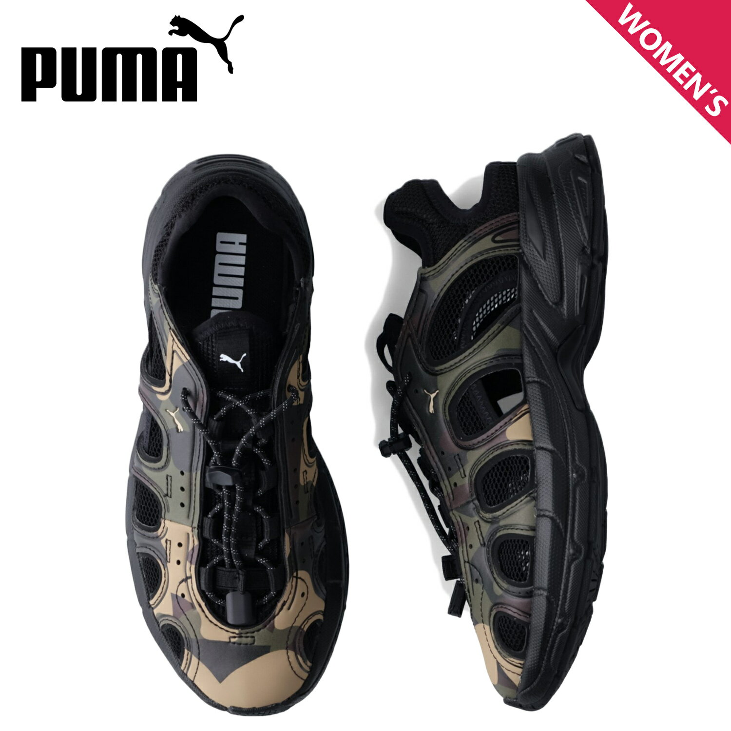 yő1000~OFFN[|zzz v[} PUMA Xj[J[ T_ x J fB[X VELO CAMO SANDAL I[u  396422-01