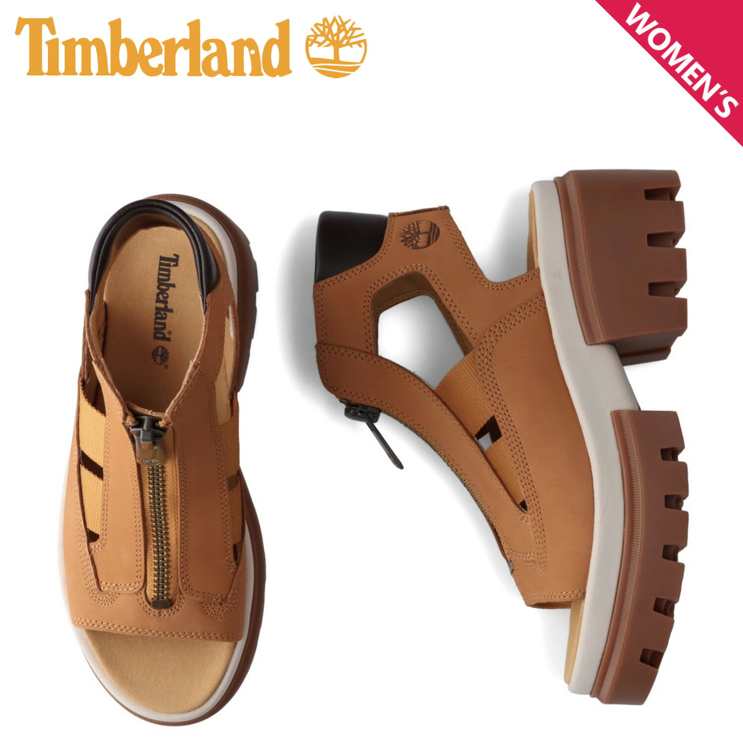 Timberland ティンバーランド サンダル エバリー グラディエーター レディース 厚底 WS EVERLEIGH GLADIATOR SANDAL ウィート A634M