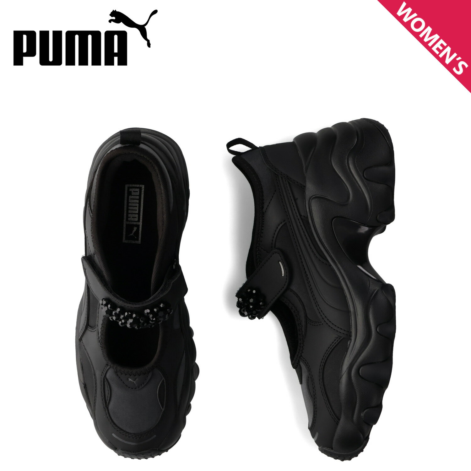 プーマ PUMA サンダル ウェッジサンダル パルサー ウェッジ グリッツ レディース 厚底 PULSAR WEDGE SANDAL GLITZ ブラック 黒 399002-01