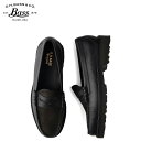 ジーエイチバス G.H.BASS ローファー コイン ウィージャンズ 90 ラーソン ペニー メンズ WEEJUNS 90S LARSON PENNY LOAFERS ブラック 黒 BA11581-000