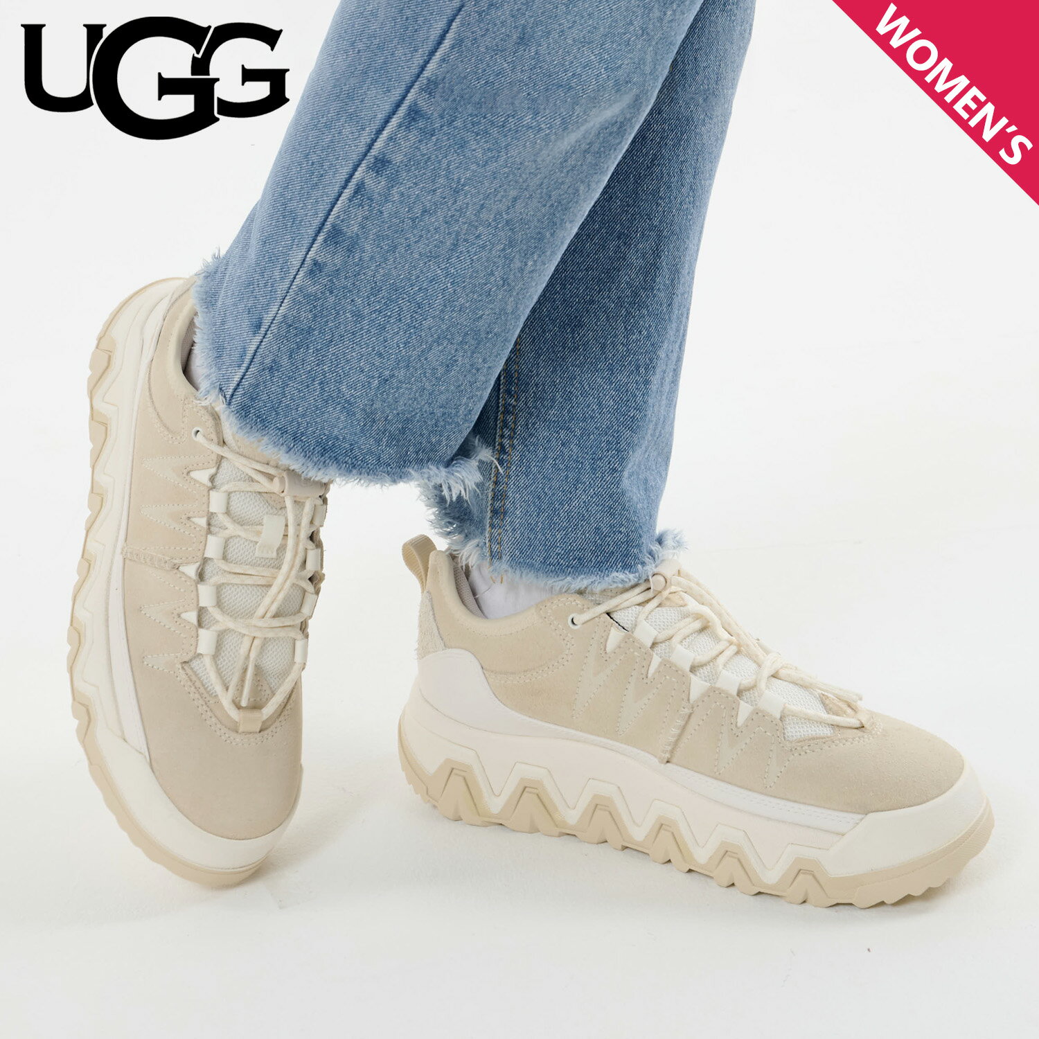 UGG (アグ) UGG センタージップスニーカー ベージュ サイズ:USA UGG (アグ) UGG センタージップスニーカー ベージュ サイズ:USA