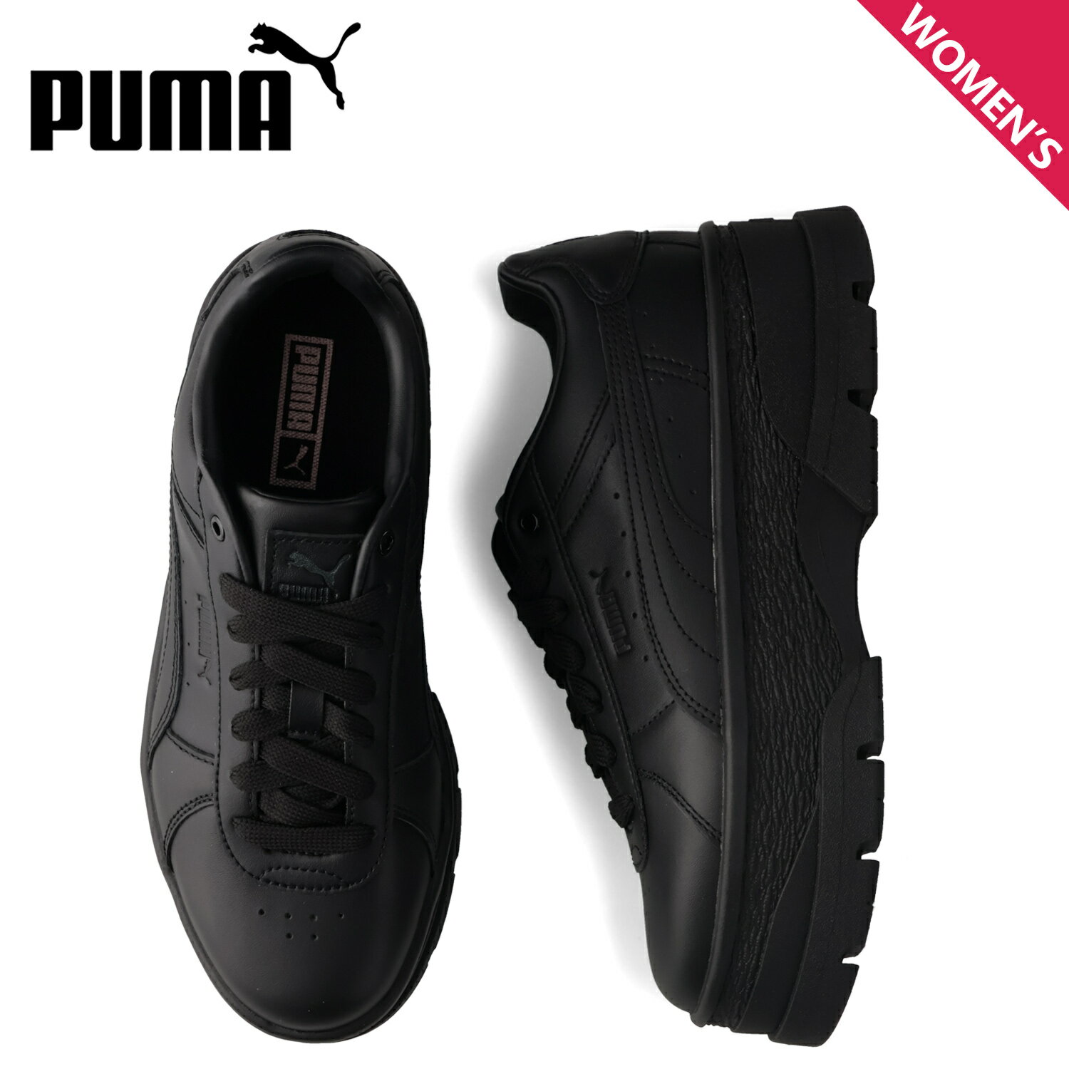 【最大1000円OFFクーポン発行中】 プーマ PUMA スニーカー リヴォ レディース 厚底 RIVO WMNS ブラック 黒 397731