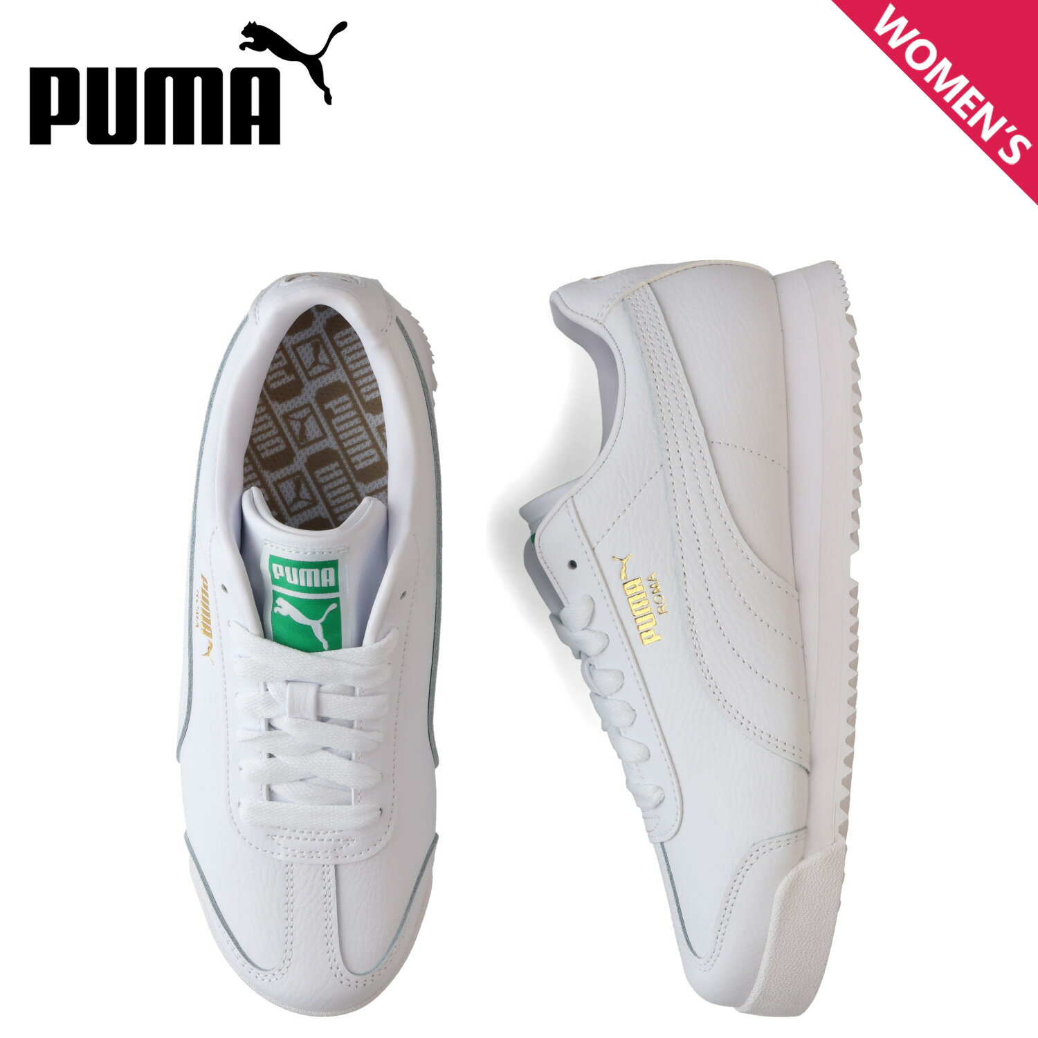 【最大1000円OFFクーポン発行中】 プーマ PUMA スニーカー ローマ 24 スタンダード レディース ROMA 24 STANDARD ホワイト 白 396868-03