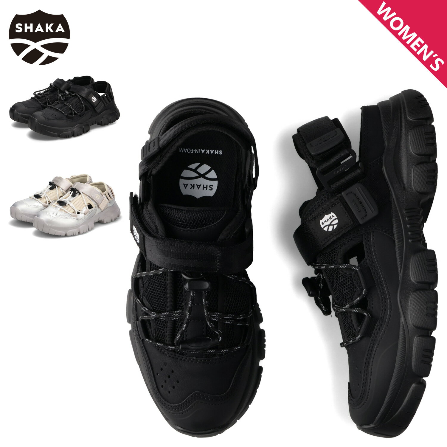 【最大1000円OFFクーポン発行中】 シャカ SHAKA サンダル スポーツサンダル スニーカーサンダル テーブルマウンテンAT レディース 軽量 TABLE...
