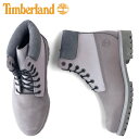 Timberland ティンバーランド ブーツ 6インチ プレミアム ウォータープルーフ メンズ Wワイズ 防水 6in Premium Boots WP グレー A6G1R-EL8