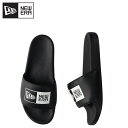 NEW ERA ニューエラ サンダル スライドサンダル スライド ボックスロゴ メンズ SLIDE BOXLOGO ブラック 黒 14109991