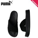 プーマ PUMA サンダル スライドサンダル リードキャット プラットフォーム レディース 厚底 LEADCAT PLATFORM ブラック 黒 400340-...