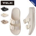 テリック TELIC サンダル スライドサンダル メンズ レディース 厚底 W-BUCKLE2 ブラック ホワイト ライト ブラウン 黒 白