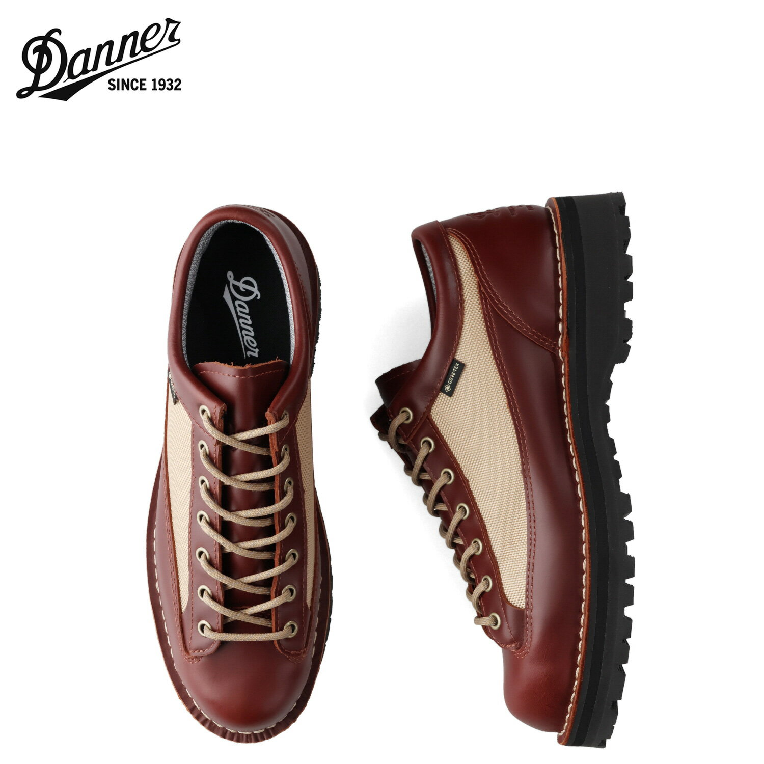 【最大1000円OFFクーポン発行中】 Danner ダナー フィールド ロー アール ブーツ メンズ 防水 DANNER FIELD LOW R ブラウン D123200