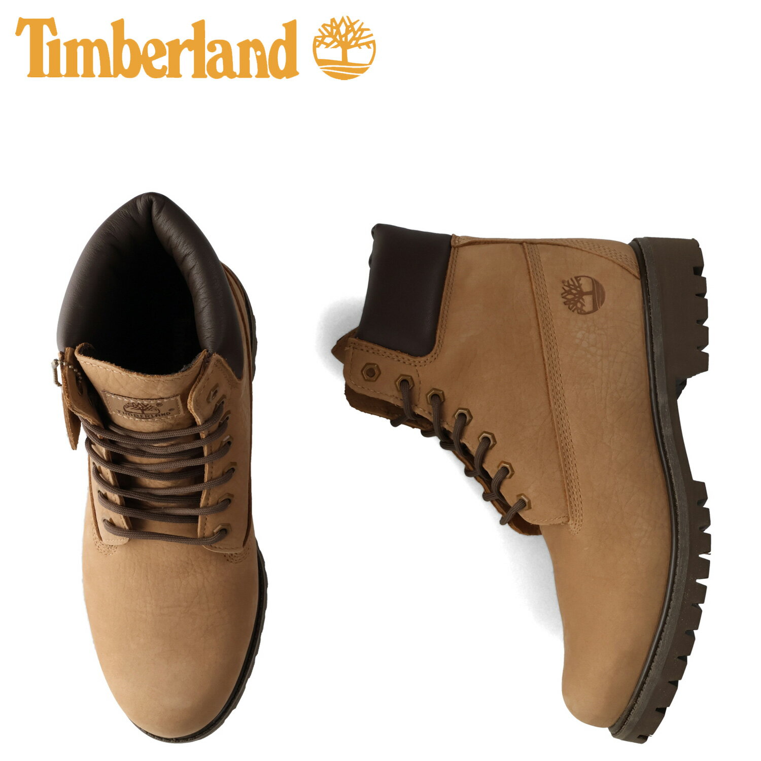 【最大1000円OFFクーポン発行中】 Timberland ティンバーランド 6インチ ブーツ メンズ Wワイズ 防水 6 IN LACE WATERPROOF BOOT ブラウン A6G1R