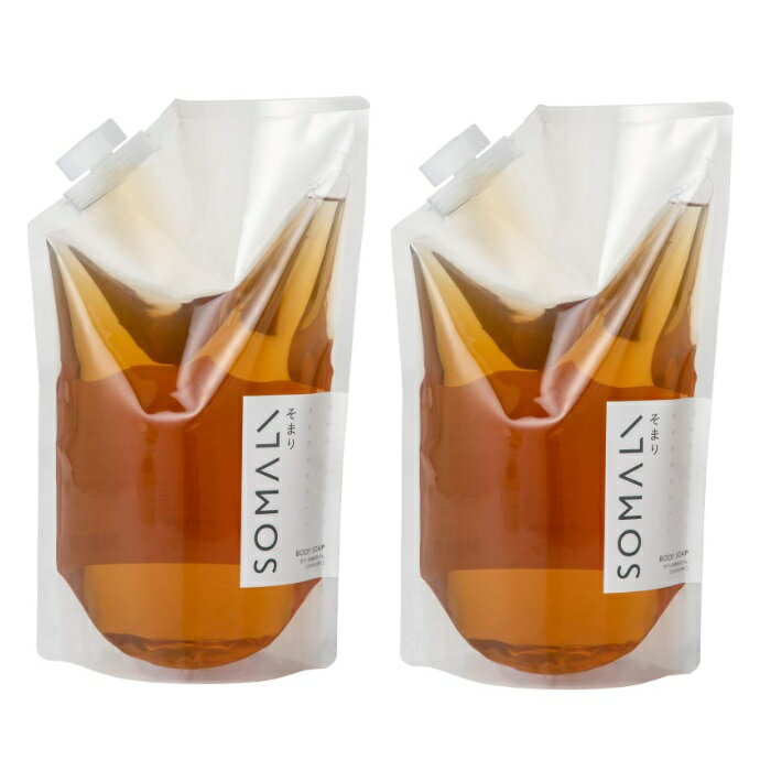 【スーパーSALE P5倍】 【2セット】 SOMALI ボディ用液体石けん ひのきの香り 詰替え 1L ボディソープ ..