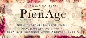 【送料無料】 PienAge カラコン [ ピエナージュ 第三弾 ] 1day 使い捨て 12枚入り 全2色（ 度あり / 度なし ）No6 No7