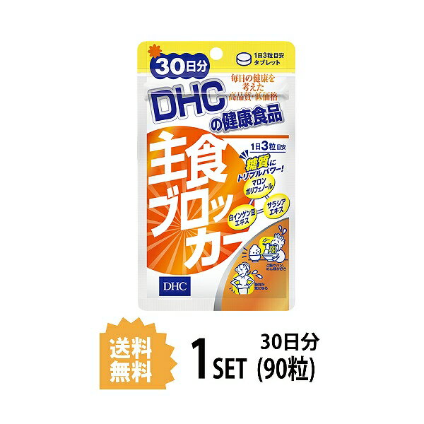 DHC 主食ブロッカー 30日分 （90粒） ディーエイチシー サプリメント 白インゲン豆 サラシア 健康食品 粒タイプ