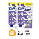 マラソン期間中ポイント2倍!! 【2パック】 DHC ブルーベリーエキス 30日分×2パック（120粒） ディーエイチシー サプリメント アントシアニン ルテイン マリーゴールド サプリ 健康食品 粒タイプ