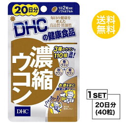 【お試しサプリ】 DHC 濃縮ウコン 20日分 （40粒） ディーエイチシー サプリメント クルクミン 秋ウコン 健康食品 粒タイプ