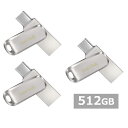 【ワンダフルデー 全品 P5】 【3セット】 サンディスク USBメモリ SDDDC4-512G-G46 Ultra Dual Drive Luxe USB Type-C 512GB Sandisk iPhone iPad Android USB Type-C USBメモリー メモリスティック 外出 パソコン PC 持ち運び 並行輸入品(2)