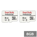 【2セット】 サンディスク マイクロSD MicroSDHC SDSDQAF3-008G-I Industrial 8GB Sandisk マイクロSDHCカー...
