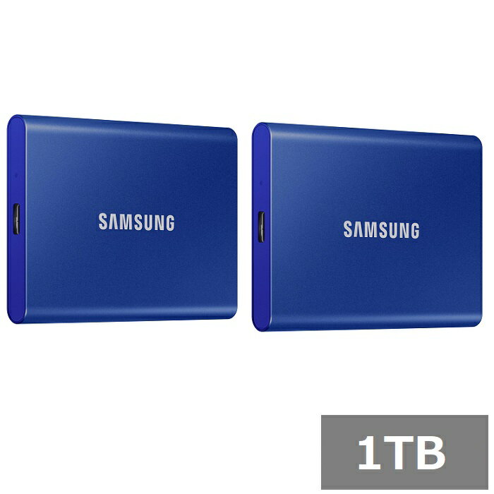 【2セット】 サムスン SSD 1TB 外付SSD MU-PC1T0H T7 Samsung ポータブルSSD USB3.2 PC パソコン 外付け 持ち運び ポータブル 仕事 業務効率化 並行輸入品