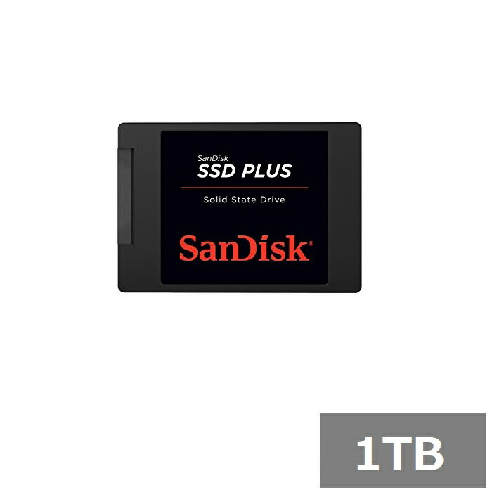 サンディスク SSD PLUS 1TB SDSSDA-1T00-G28 Sandisk SATA 2.5インチ パソコン ノートパソコン デスクトップ 並行輸入品