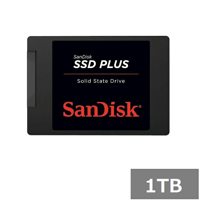 サンディスク SSD PLUS 1TB SDSSDA-1T00-G26 Sandisk SATA 2.5インチ パソコン ノートパソコン デスクトップ 並行輸入品