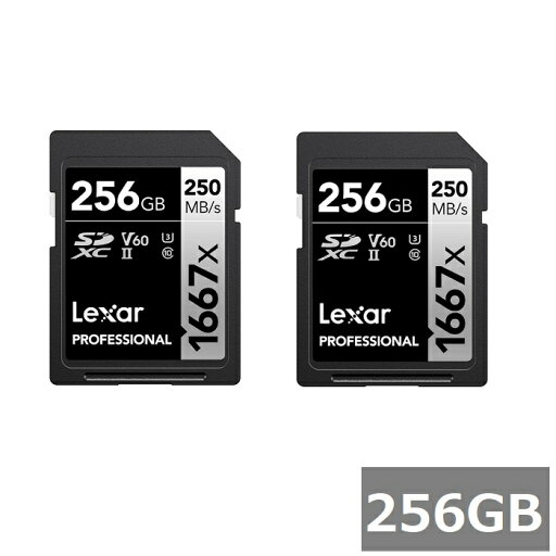 【2セット】 レキサー SDカード SDXC LSD256CB1667 Lexar Professional 1667x 256GB SDXCカード class10 SD UHS-II カメラ デジカメ ビデオカメラ パソコン 並行輸入品 【2セット】 レキサー SDカード SDXC LSD256CB1667 Lexar Professional 1667x 256GB SDXCカード class10 SD UHS-II カメラ デジカメ ビデオカメラ パソコン 並行輸入品