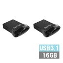 【スーパーSALE P5倍】 【2セット】 サンディスク USBメモリ 16GB SDCZ430-016G-G46 Ultra Fit USB Sandisk ウルトラフィット フラッシュドライブ 外出 パソコン 持ち運び 並行輸入品(2)