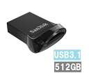 【マラソン中 P5倍】 サンディスク USBメモリ 512GB SDCZ430-512G-G46 Ultra Fit USB Sandisk ウルトラフィット ...