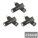 【マラソン中 P5倍】 【2セット】 サンディスク USBメモリ SDIX70N-256G-GN6NE iXpand Luxe Flash Drive 256G...
