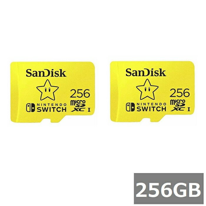 様々なシーンの記録媒体として活用できるサンディスクのマイクロSDカード 信頼性が評価されているサンディスクのマイクロSDカード。 スピードクラスClass10でスマホ、ドローンなどの動画、画像の保存、Switchや防犯カメラなどのデータ保存に最適です。 ご自身の用途に合わせて、容量などを選びましょう。 ブランド SanDisk 型番・品名 SDSQXAO-256G-GN3ZN 容量 256GB×2セット スピードクラス CLASS10 UHSスピードクラス UHS-I インターフェース microSDXC ご注意 商品の仕様・デザイン・付属品・マニュアル言語（ベース英語）等は予告なく変更になる場合がございます。 商品仕様の詳細につきましては、メーカー及び代理店ページをご確認ください。 尚、商品仕様の変更に伴うご返品、ご返金につきましてはお受けできません。 万が一初期不良が発生した場合は交換・返品等の対応をさせていただきます。 対応機種間違いなどの返品・交換には一切応じられません。 配送について 代金引換はご利用いただけませんのでご了承くださいませ。 通常ご入金確認が取れてから3日&#12316;1週間でお届けいたしますが、物流の状況により2週間ほどお時間をいただくこともございます また、この商品は通常メーカーの在庫商品となっておりますので、メーカー在庫切れの場合がございます。その場合はキャンセルさせていただくこともございますのでご了承くださいませ。 送料 送料無料