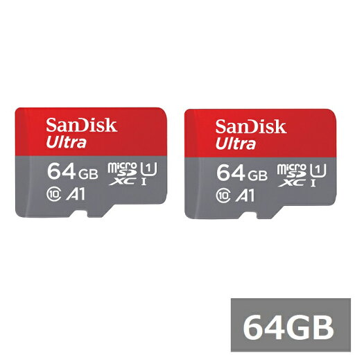 【マラソン中 P5倍】 【2セット】 サンディスク マイクロSD MicroSDXC SDSQUAB-064G-GN6MA Ultra 64GB Sandisk マイクロSDXCカード microSDカード Class10 UHS-I カメラ スマホ 並行輸入品 【マラソン中 P5倍】 【2セット】 サンディスク マイクロSD MicroSDXC SDSQUAB-064G-GN6MA Ultra 64GB Sandisk マイクロSDXCカード microSDカード Class10 UHS-I カメラ スマホ 並行輸入品