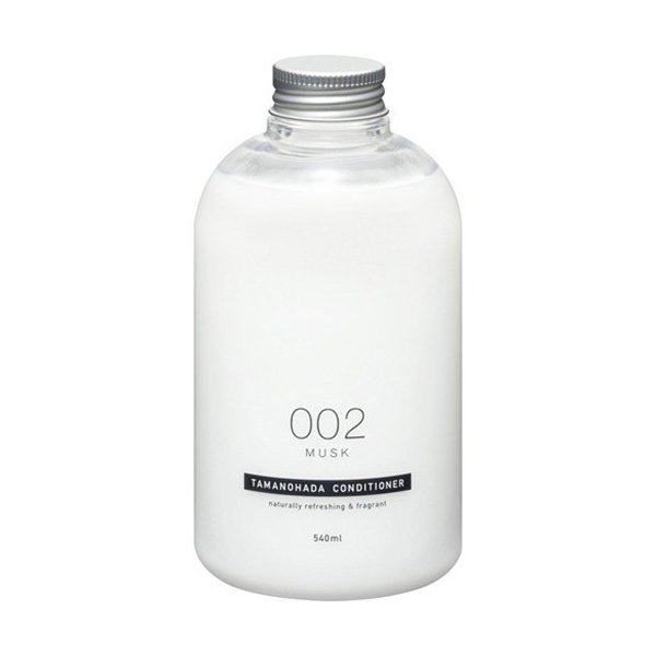 【ブラックフライデー P5倍】 【在庫処分】 タマノハダ コンディショナー 002 ムスク 540ml TAMANOHADA 玉の肌石鹸 トリートメント ノンシリコン シンプル 植物系 保湿 オーガニック すっきり さっぱり エコ ボトル 安心 天然 低刺激 アロマ