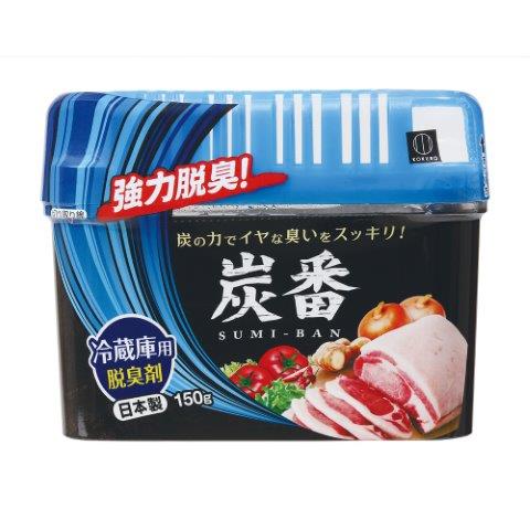 炭番 冷蔵庫用 脱臭剤 150g 1987 脱臭剤 おすすめ脱臭剤 冷蔵庫 ニオイ 強力脱臭 匂い キムチ臭 ニンニク臭 炭の力 悪臭 臭い 人気 冷蔵庫の匂い消し 匂い取り 炭 本体 日本製 備長炭 活性炭 1ヶ月 2ヶ月 スリム 脱臭 保冷庫 冷蔵箱