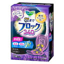 【3セット】 ロリエ 朝までブロック 340 ラベンダーの香り 羽つき 14コ入 ×3セット 紙ナプキン 夜 特に多い日用 生理用品 花王 kao 通気性 漏れ...
