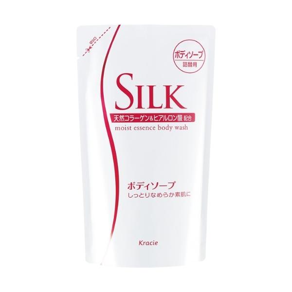 【5/15~lastまで P5倍】 シルク モイスト エッセンス ボディソープ 詰替用 350ml SILK つめかえ 詰め替え ボディソープ ボディケア シルク なめらか 天然コラーゲン 天然 おすすめ ロングセラー