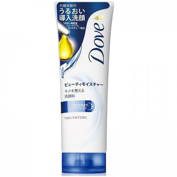 Dove ダヴ ビューティモイスチャー洗顔料 130g 洗顔 洗顔フォーム セラミド 泡 洗顔料 泡立ち うるおい 濃密 美容液 ホワイトフローラル はずむ肌 保湿 ビタミンE きめ細かい泡 乾燥肌 キメ 整える 導入洗顔