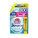 花王 バスマジックリン 泡立ちスプレー SUPER CLEAN 香りが残らないタイプ つめかえ用 820mL Kao 洗剤 バス お風呂 浴槽 浴室 スーパークリーン 大容量