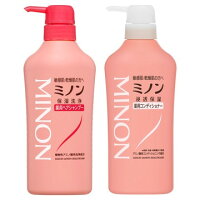  ミノン 薬用ヘアシャンプー＆薬用コンディショナー 本体セット シャンプー コンディショナー アミノ酸 保湿 敏感肌 低刺激 minon 第一三共ヘルスケア